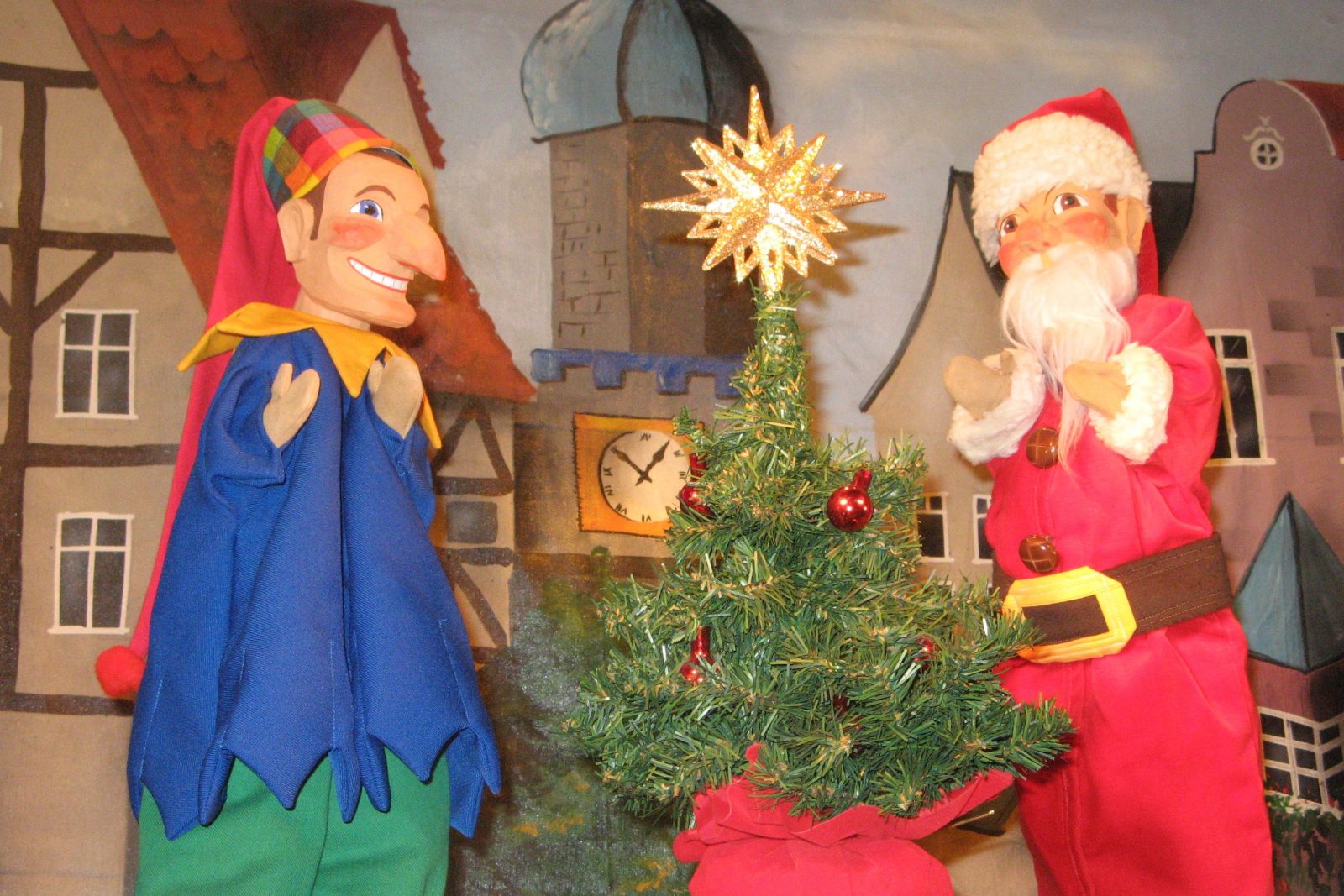 Homberger Kasperbühne auf dem Moerser Weihnachtsmarkt