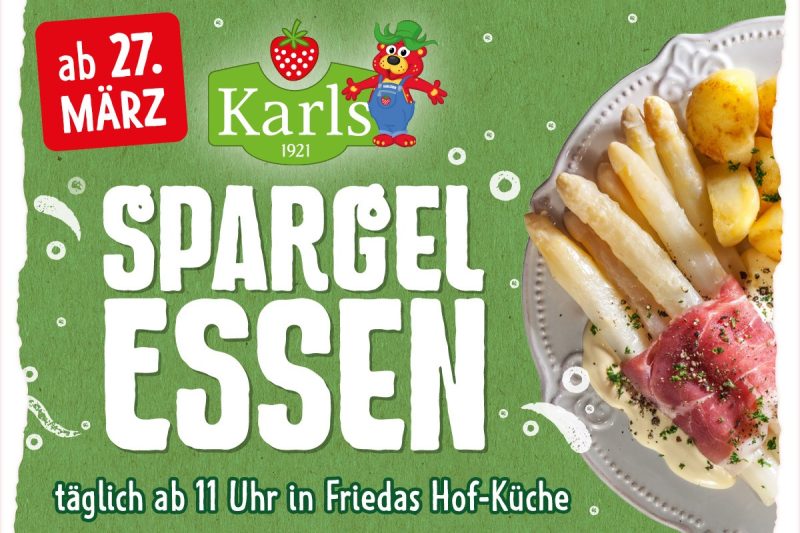 Die Spargelzeit in Karls Erlebnis-Dorf in Döbeln!