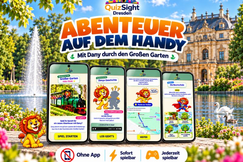 Großer Garten Dresden mit Kindern entdecken – Stadtspiel durch den Park