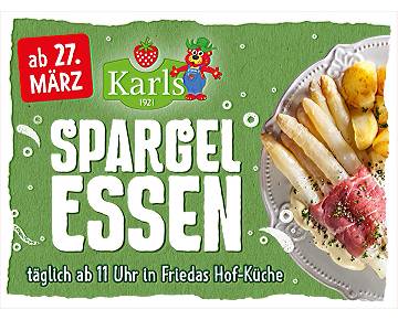Die Spargelzeit in Karls Erlebnis-Dorf in Koserow!