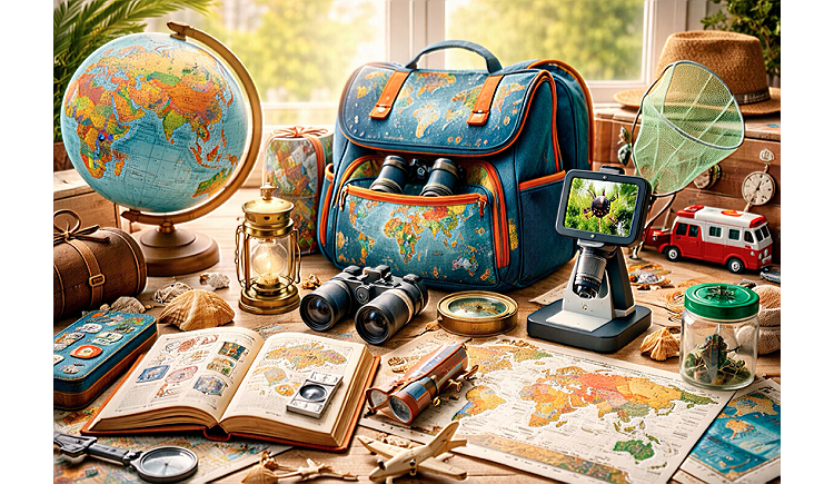 Lustige Geschenkideen für neugierige Kinder, die Reisen und neue Erfahrungen lieben